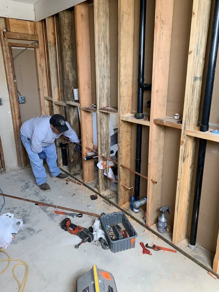 Commercial rough-in plumbing for Water Heater Replacement in Abington